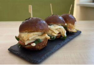 Mini burgery halloumi