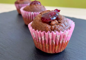 Muffin – perníkový s višní