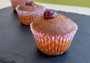 Muffin – světlý s malinou